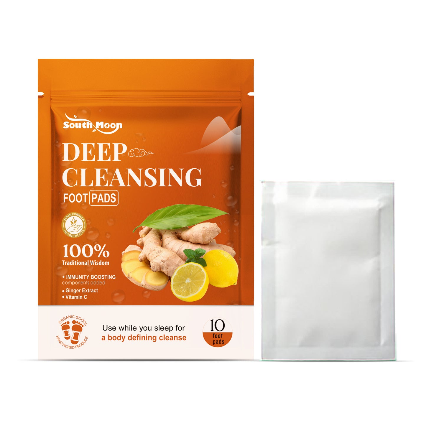 South Moon Ginger Deep Cleansing Foot Patch To Relieve Gentle Care Of Physical Discomfort Foot Care Patch