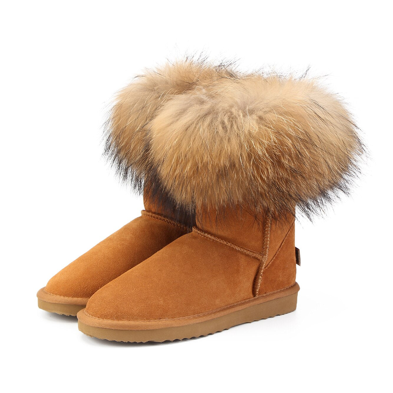 womens-fox-fur-snow-boots