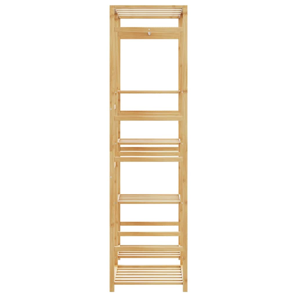 Clothes Rack with Shelves 39.4"x19.7"x72.6" Bamboo
