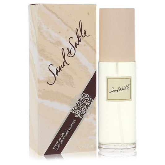 Coty Sand & Sable women's cologne spray 2 oz bottle with elegant packaging and floral design.