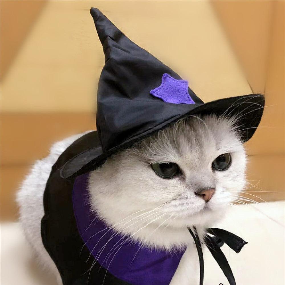 Enchanting Pet Halloween Wizard Costume Set-4