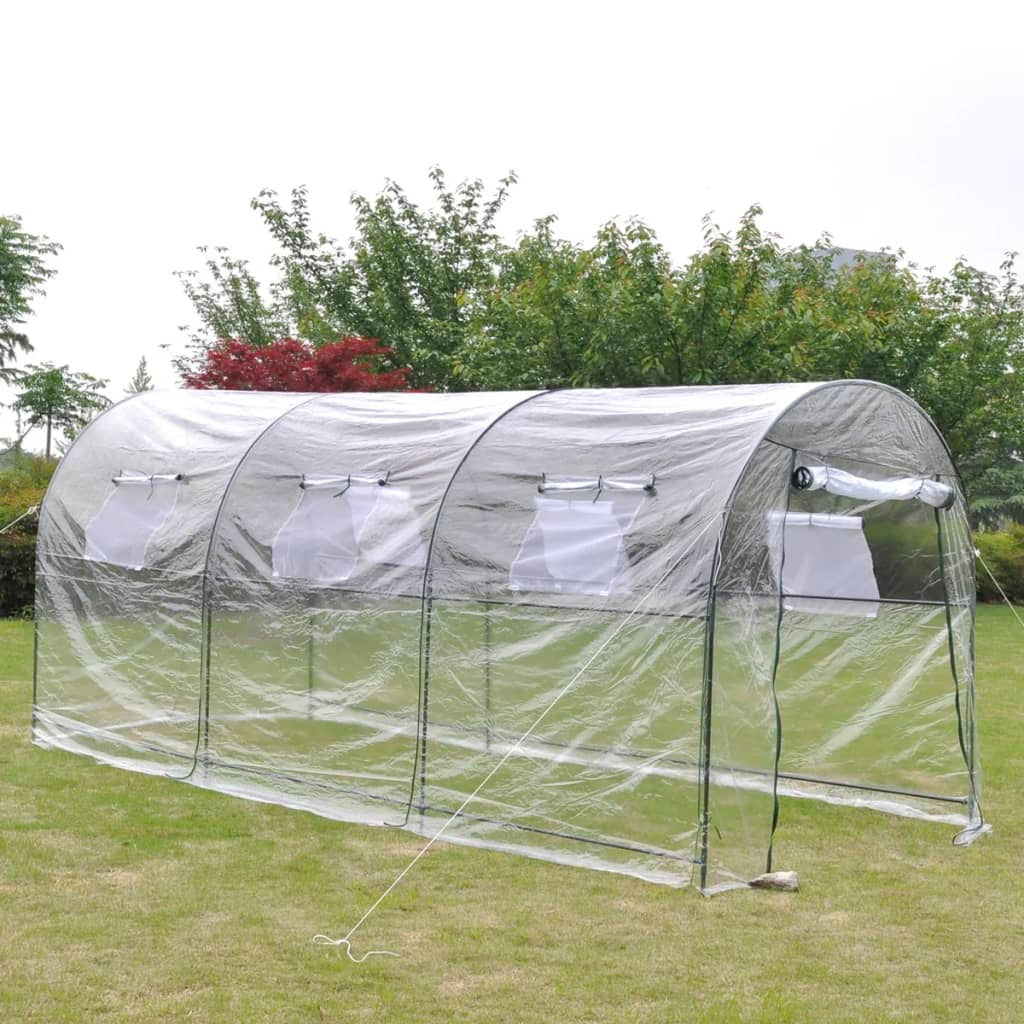Large green portable greenhouse by American Smart, ideal for outdoor gardening and plant protection.