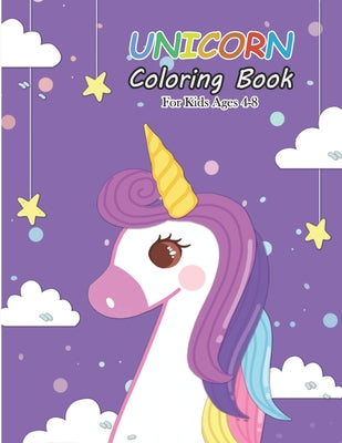 Unicorn Coloring Book for Kids Ages 4-8: Magical Unicorn Coloring Books for Girls (Books for Kids) - Paperback-0