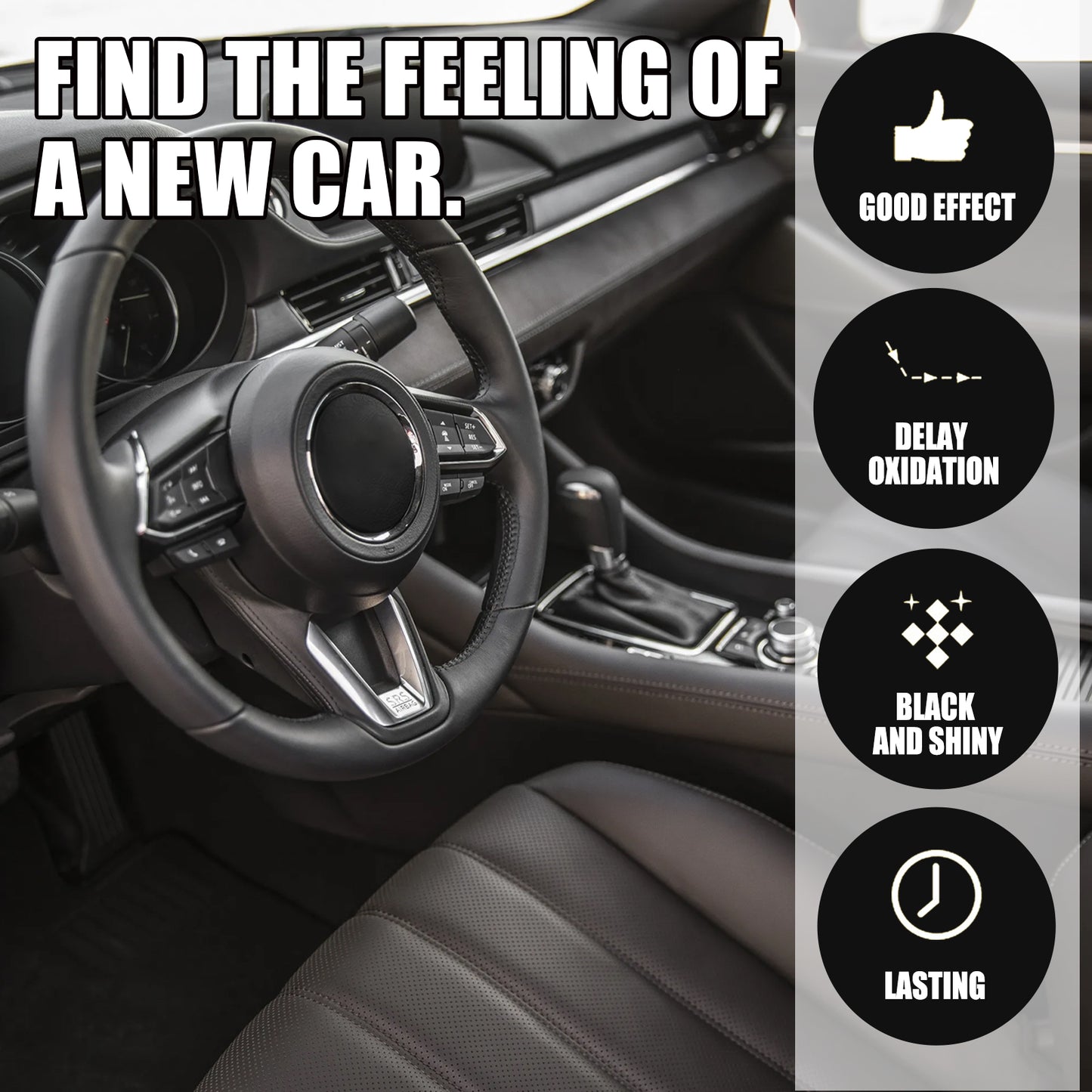 Automotive Plastic Refurbishment Coated Crystal Liquid, Instrument Panel Interior Clean Decontamination Anti-dust Refurbishment Bright Coating Liquid