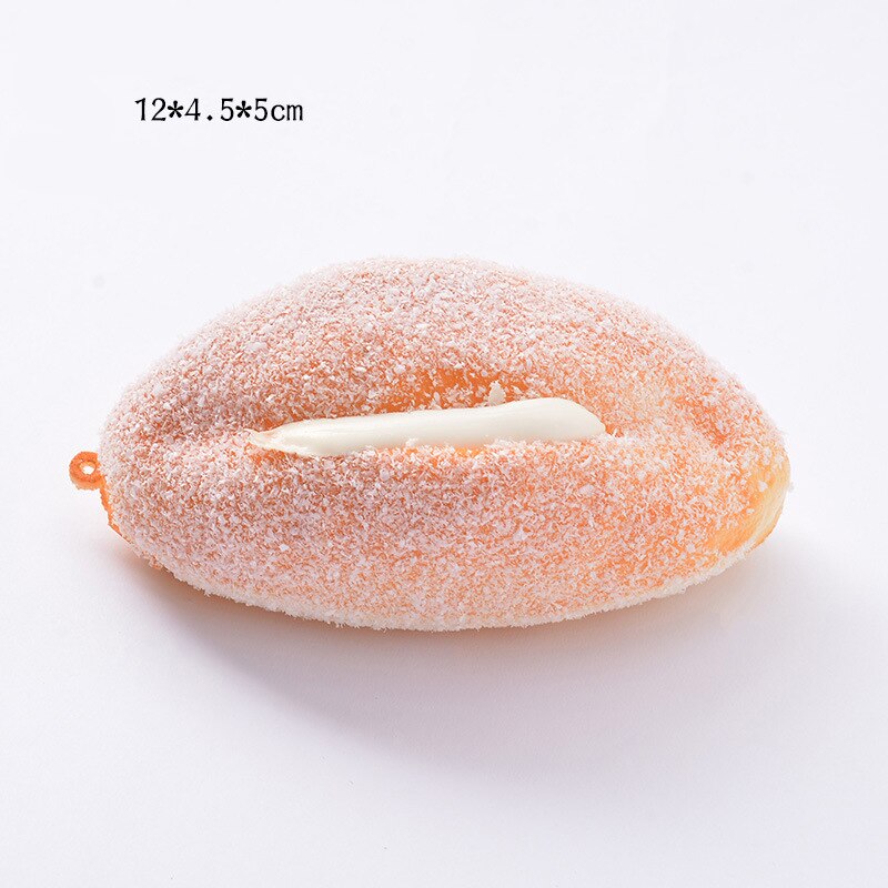 Squishy Food Creative Simulation Bread Toast Donuts Slow Rising Squeeze Stress Relief Toys Spoof Tease People Desktop Decoration