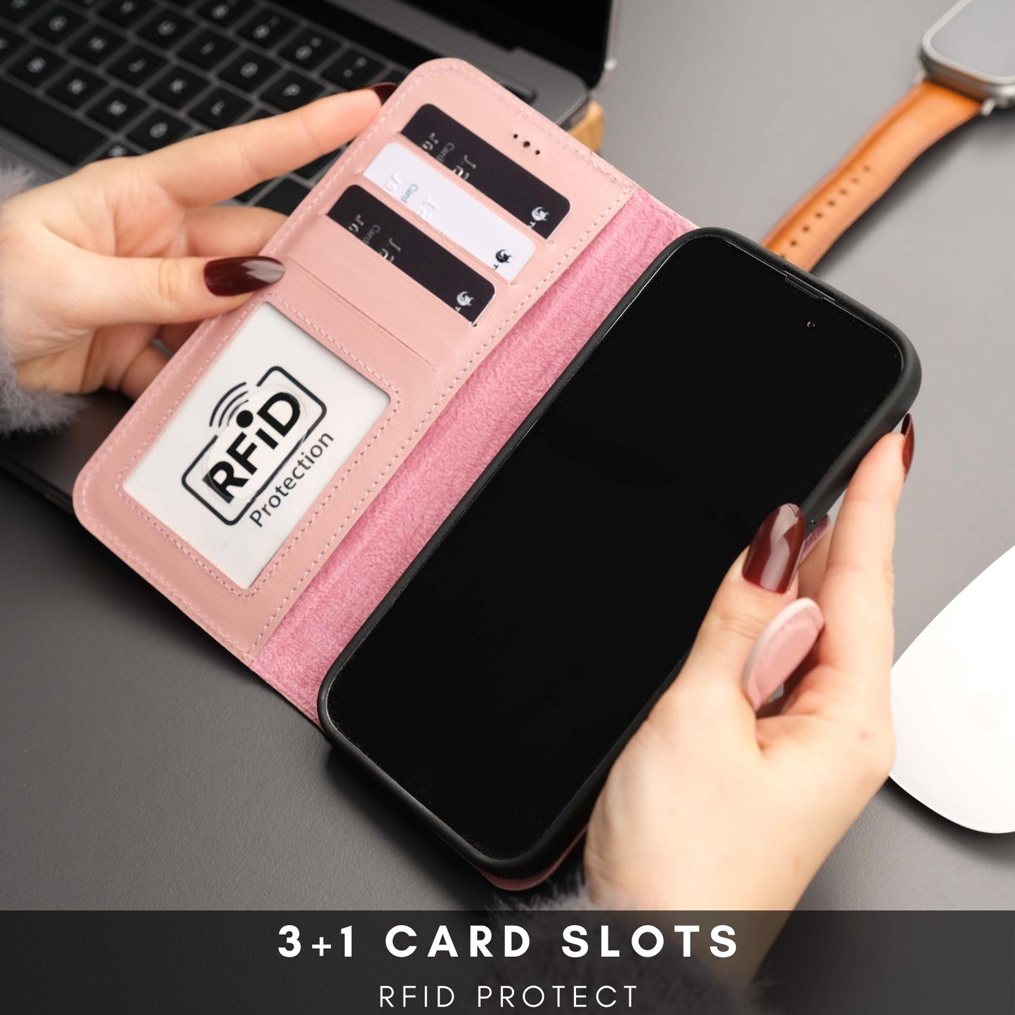 Casper Leather iPhone 14 Wallet Case | MagSafe