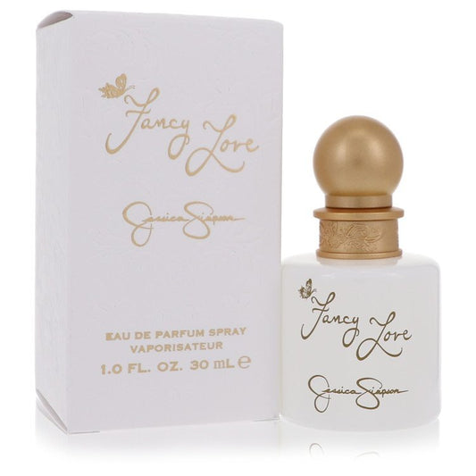 Jessica Simpson Fancy Love Eau De Parfum spray 1 oz for women, featuring a stylish bottle and elegant design.