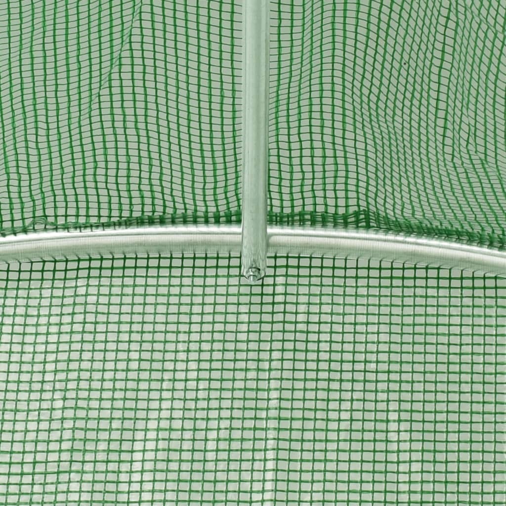 Greenhouse Green Galvanized steel, PE mesh fabric Medium