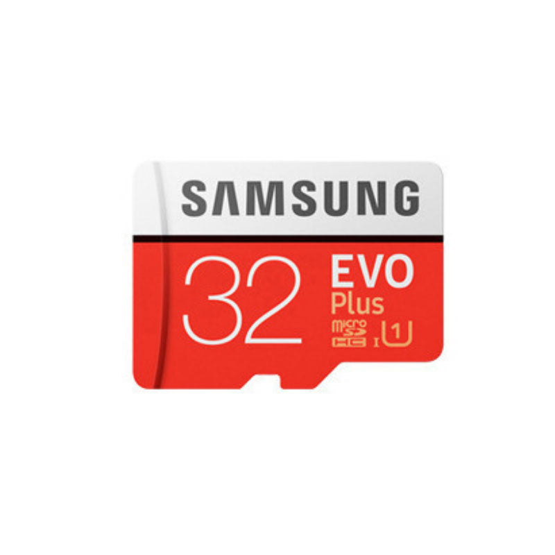 Samsung EVO+ Micro SD 32GB SDHC memory card with Class 10 and UHS-I speed, suitable for SD and TF card devices.