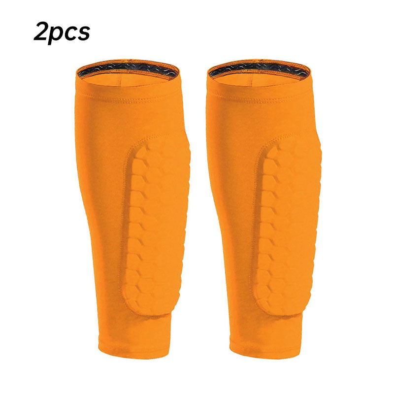 Honeycomb Padded Sport Leg Guards – Breathable Anti-Collision Shin & Leg Protection for Soccer, Skiing, Basketball & Cycling