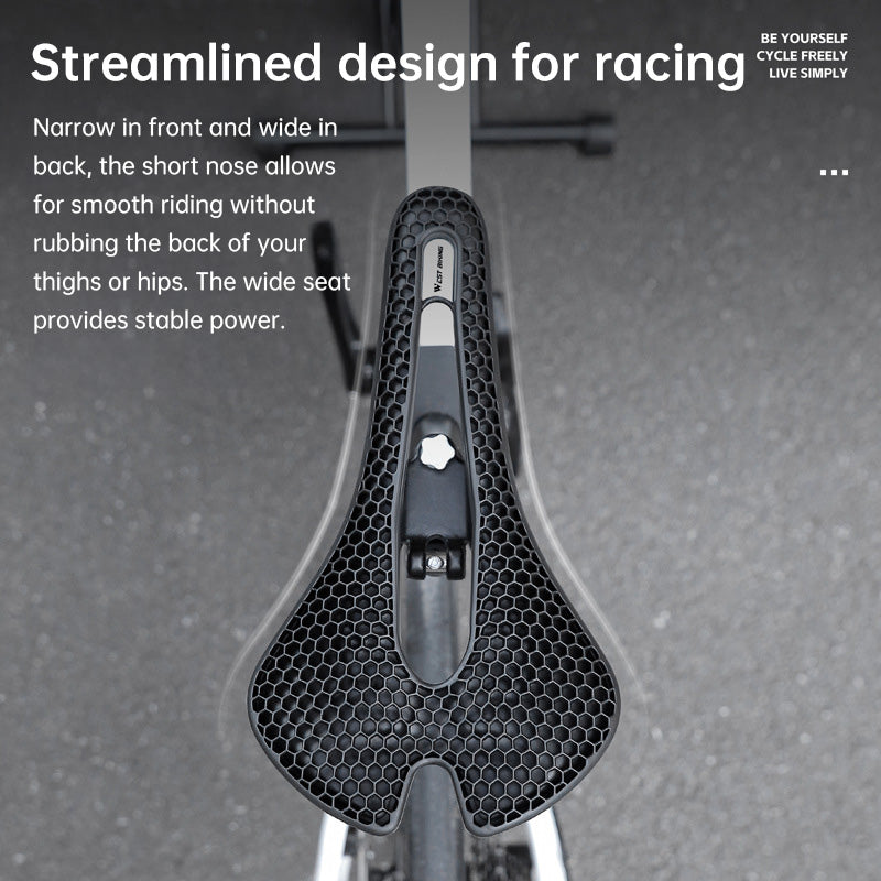 WEST BIKING TPE Honeycomb Breathable Bike Saddle – for racing, road, MTB