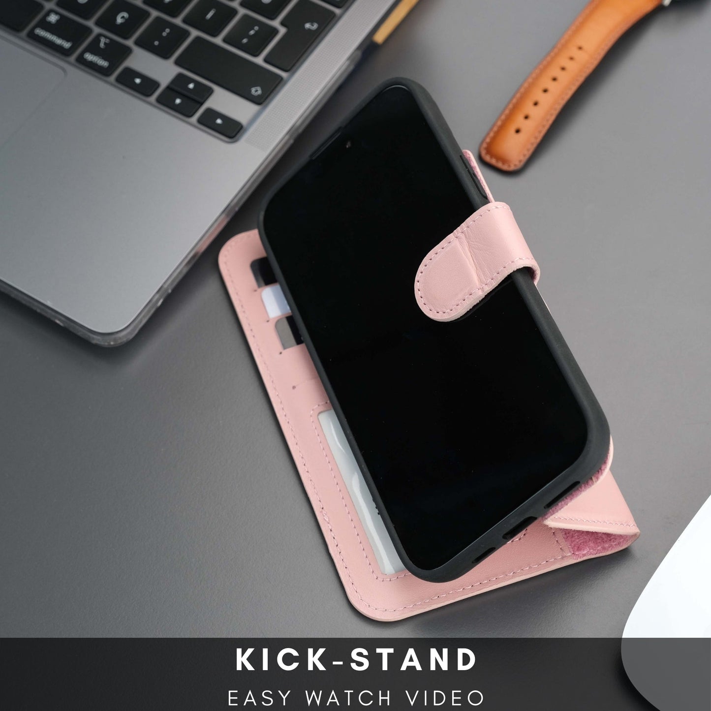 Casper Leather iPhone 14 Plus Wallet Case | MagSafe