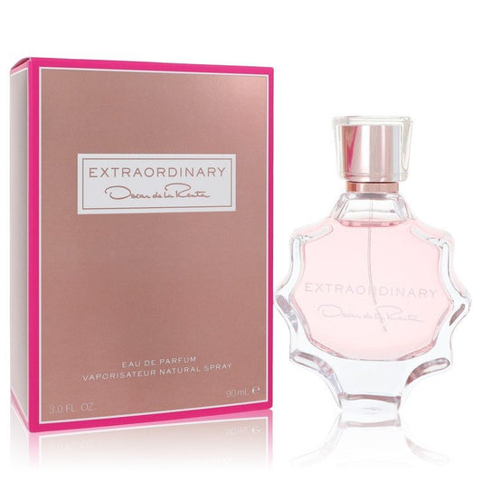 Oscar De La Renta Extraordinary eau de parfum spray for women, 3 oz bottle with elegant packaging.