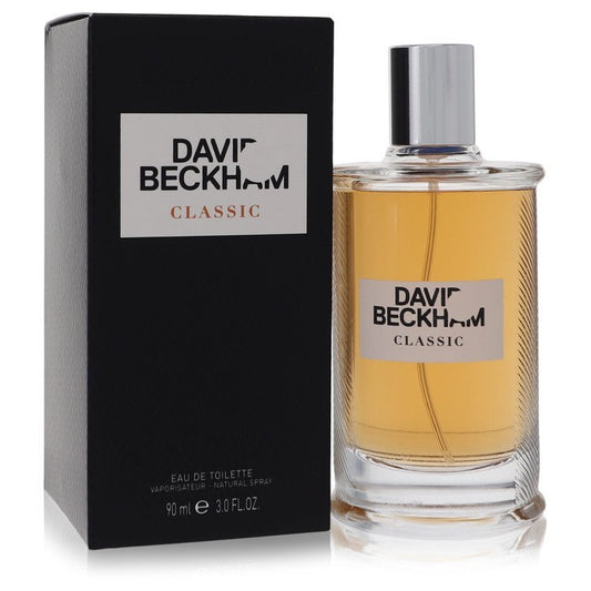 David Beckham Classic men's Eau de Toilette spray, 3 oz, featuring the signature fragrance bottle and branding.