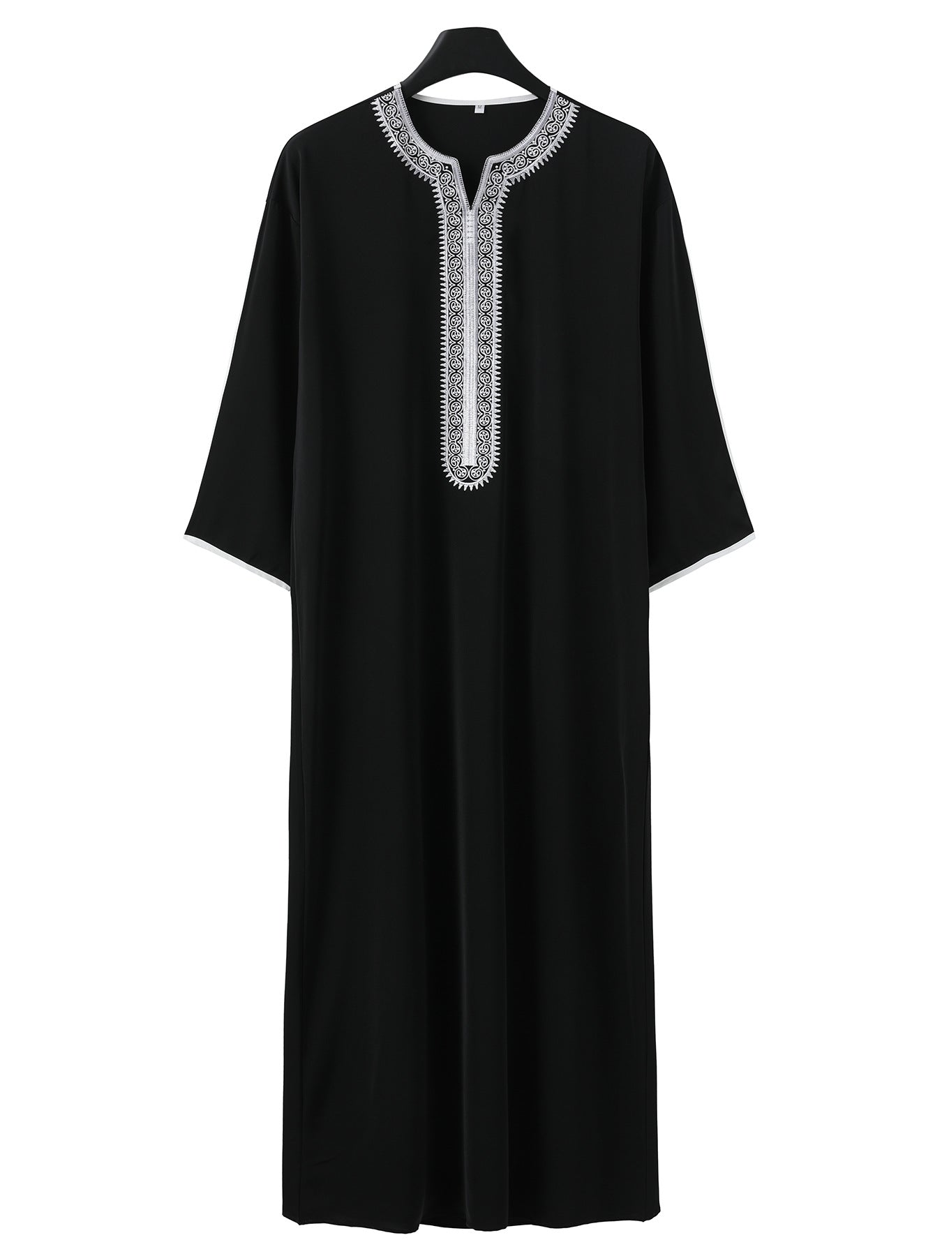 Middle Eastern Arab long sleeved embroidered red envelope men's Muslim long robe