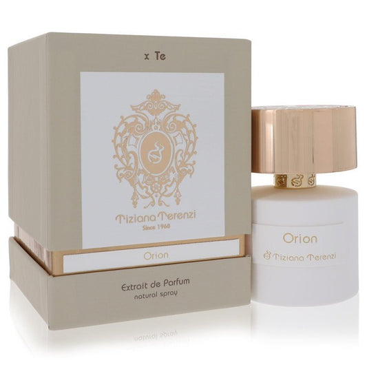 Orion by Tiziana Terenzi unisex extrait de parfum spray, 3.38 oz, featuring a luxurious fragrance bottle with elegant design.