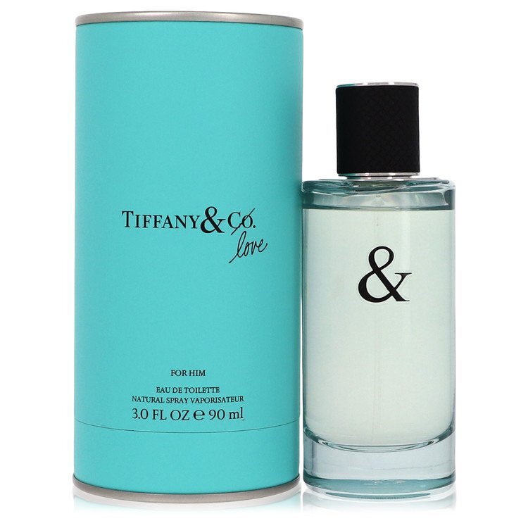 Tiffany & Love Tiffany men's Eau de Toilette spray 3 oz bottle, featuring sleek branding and modern design.