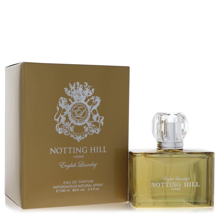 English Laundry Notting Hill Eau De Parfum spray for women, 3.4 oz bottle with elegant floral design
