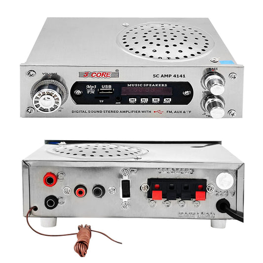 5Core Amplifier Home Audio 400W in-Built Speaker Mini Stereo Dual Channel LCD-0