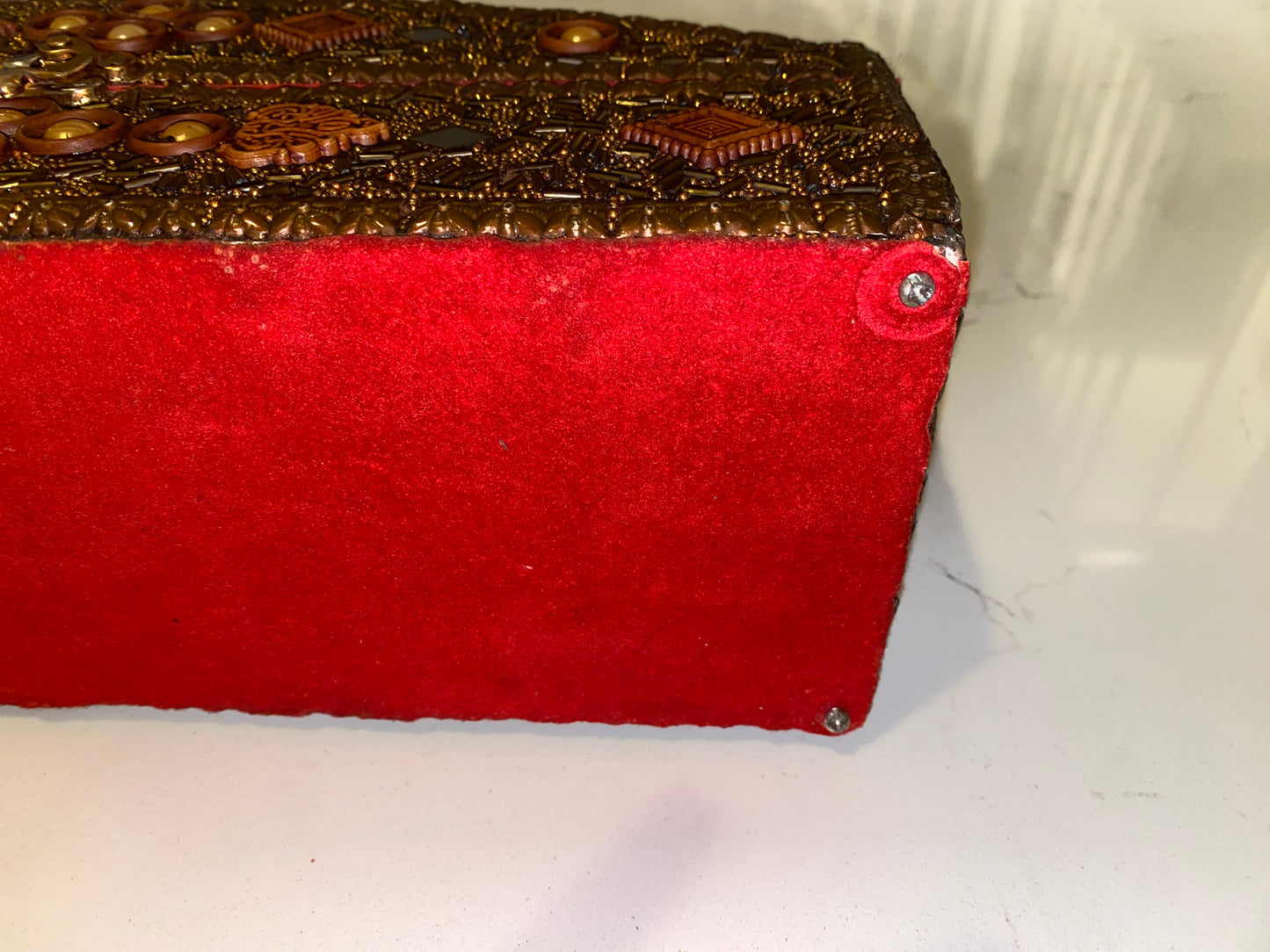 VINTAGE HANDMADE CLASSIC JEWELRY CHEST