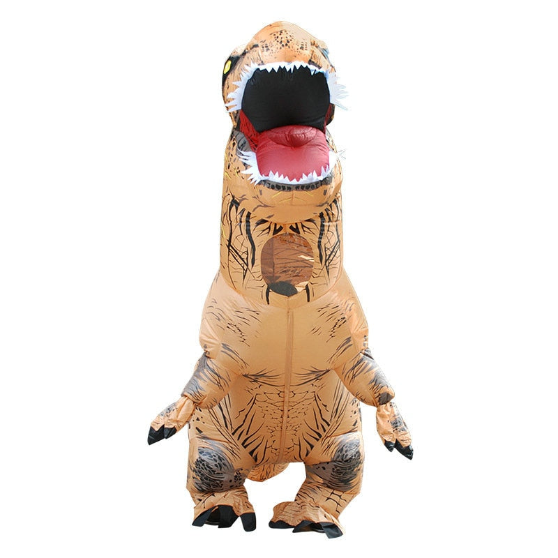 Unique Adult T-REX Inflatable Costume Christmas Cosplay Dinosaur Animal Jumpsuit Halloween Costume for Women Men