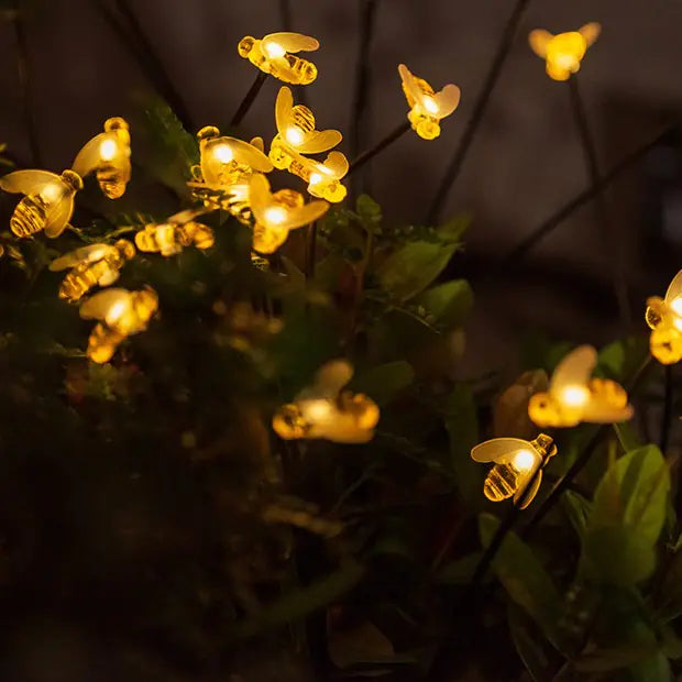 LED Solar Bee Festival Lights for Outdoor Decoration