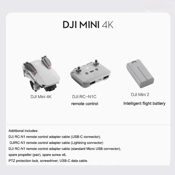 DJI Mini 4K Ultra HD Mini Aerial Drone Captain with Intelligent Range Shooting and Remote Control Aircraft - American Smart