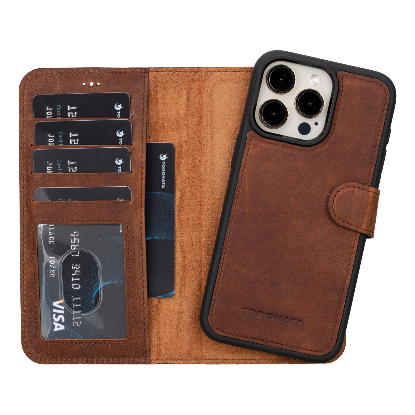 Casper iPhone 14 Series Detachable Leather Wallet Case