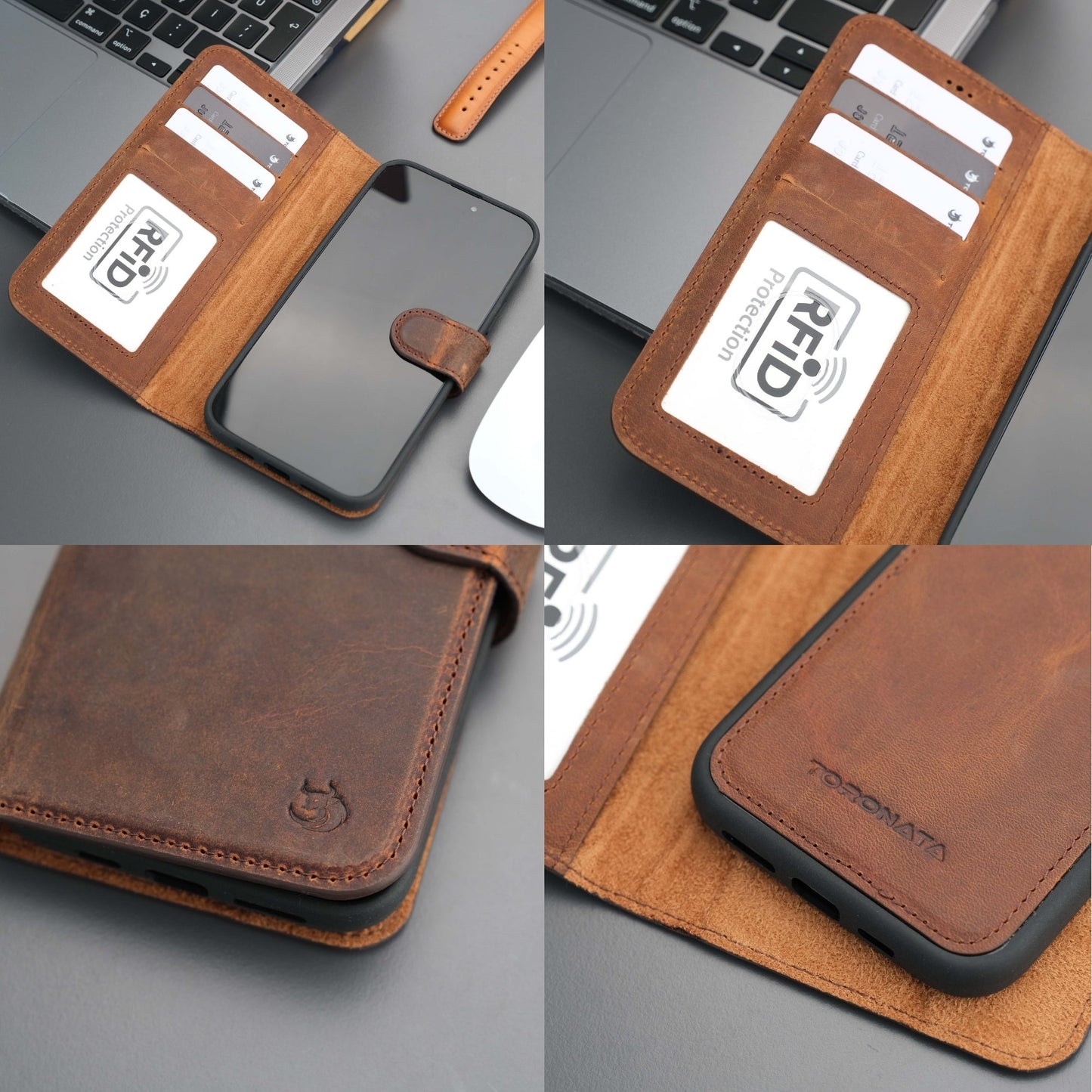 Casper Leather iPhone 14 Wallet Case | MagSafe