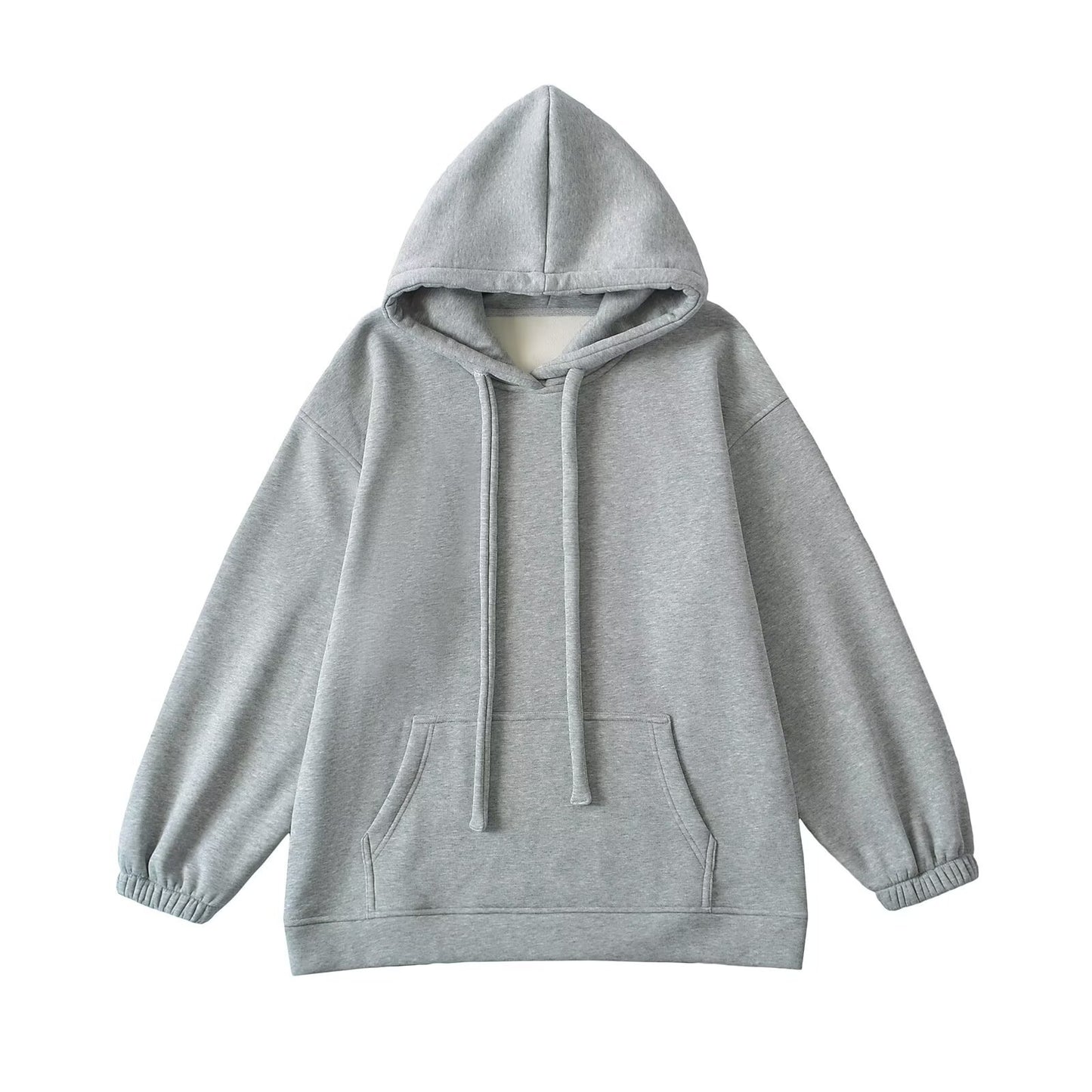 Loose drawstring hooded sweatshirt - American Smart