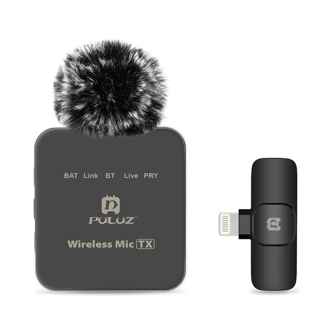eprolo wireless lavalier microphone for mobile phones, outdoor live recording, noise reduction, 1-to-2 wireless microphone setup
