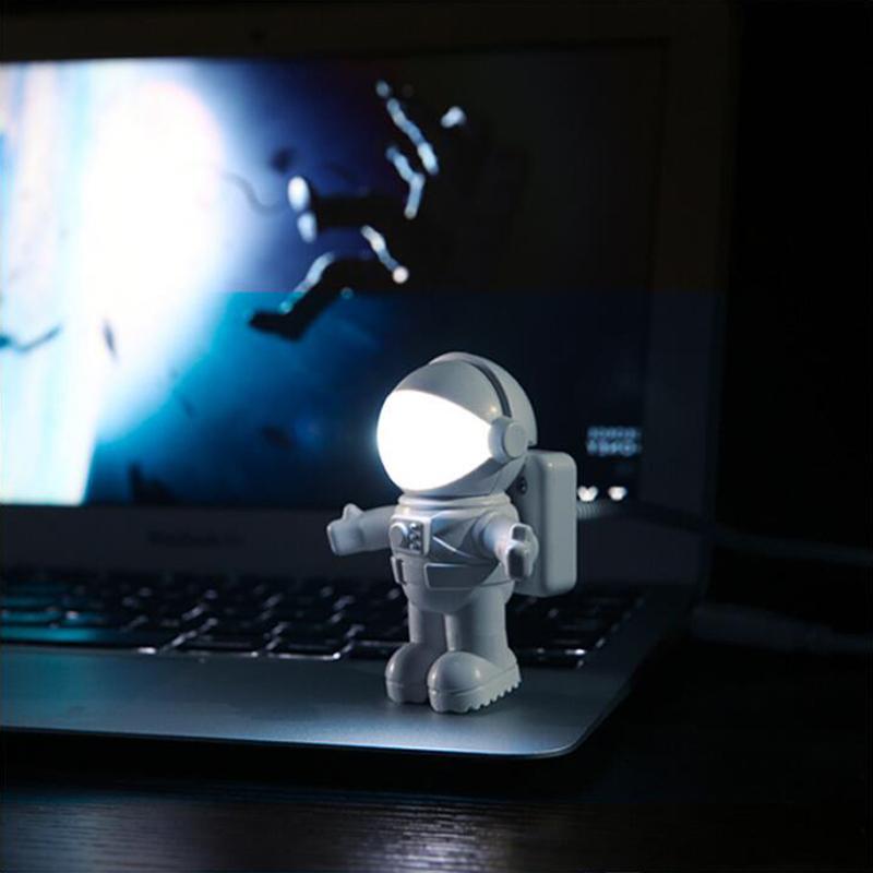 New Style Cool New Astronaut Spaceman USB LED Adjustable Night Light For Computer PC Lamp Desk Light