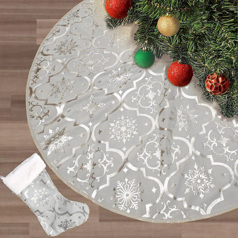 New Christmas Tree Skirt for Outdoor Decoration