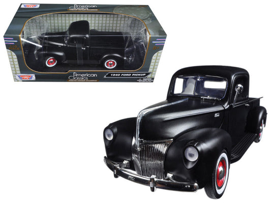 1940 Ford Pickup Matt Black 1/18 Diecast Model Car by Motormax-0