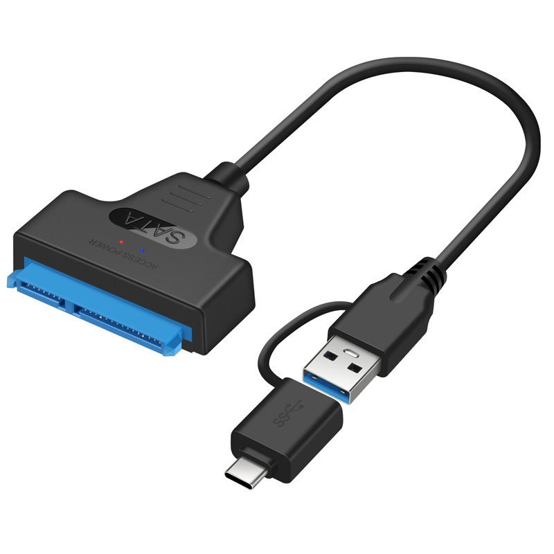USB 3.0 USB C to SATA Easy Drive Cable Hard Disk Adapter Cable 2-in-1 Easy Drive Cable 50CM