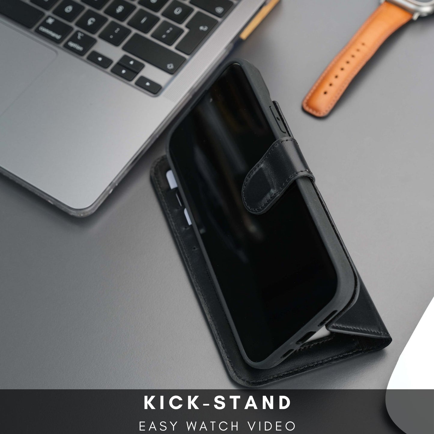 Casper Leather iPhone 14 Wallet Case | MagSafe