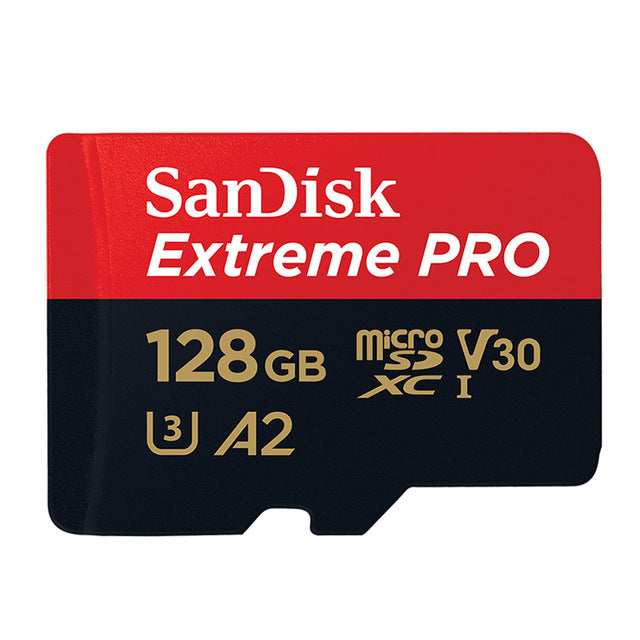 Sandisk Extreme Pro Micro SD Card with SD adapter, 64GB or 128GB capacity, up to 170MB/s transfer speed, A2 V30 U3 performance