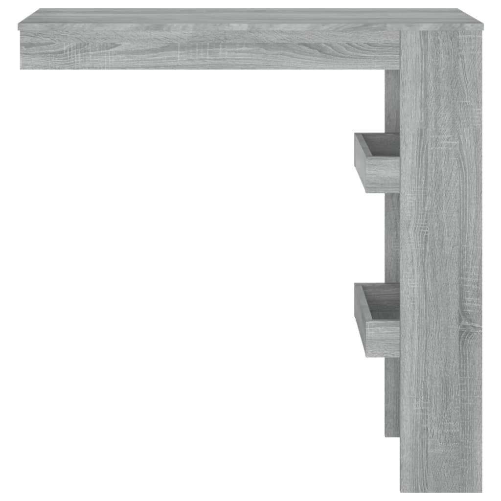 Wall Bar Table Grey Sonoma Engineered Wood Medium Bar Table