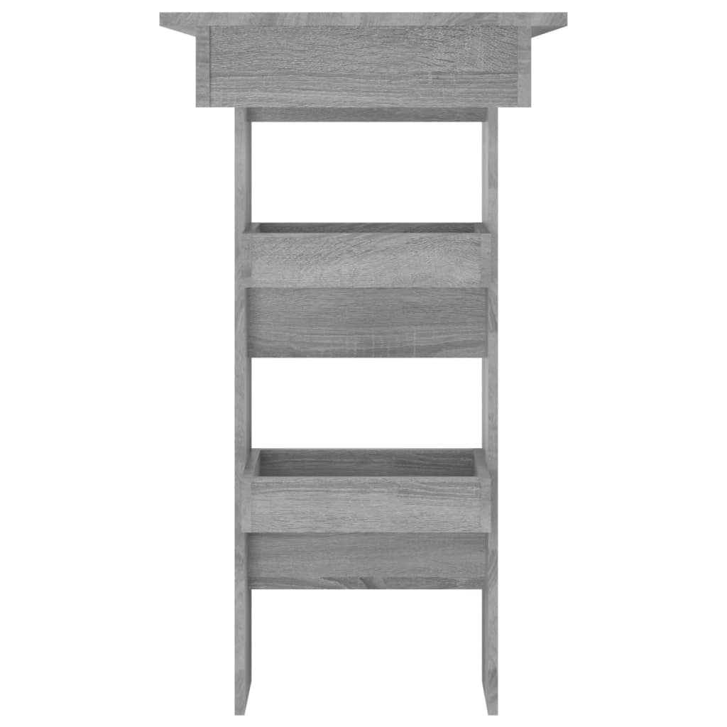 Wall Bar Table Grey Sonoma Engineered Wood Medium Bar Table