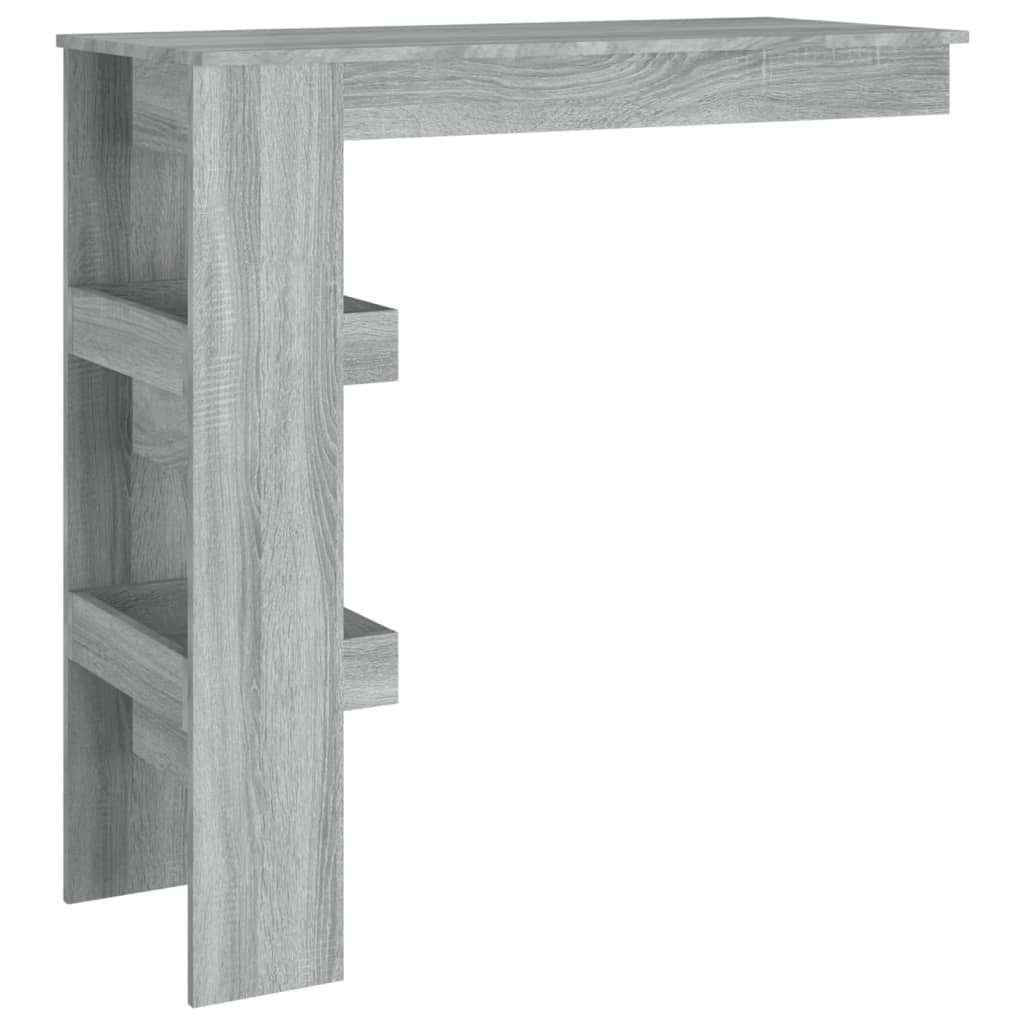 Wall Bar Table Grey Sonoma Engineered Wood Medium Bar Table