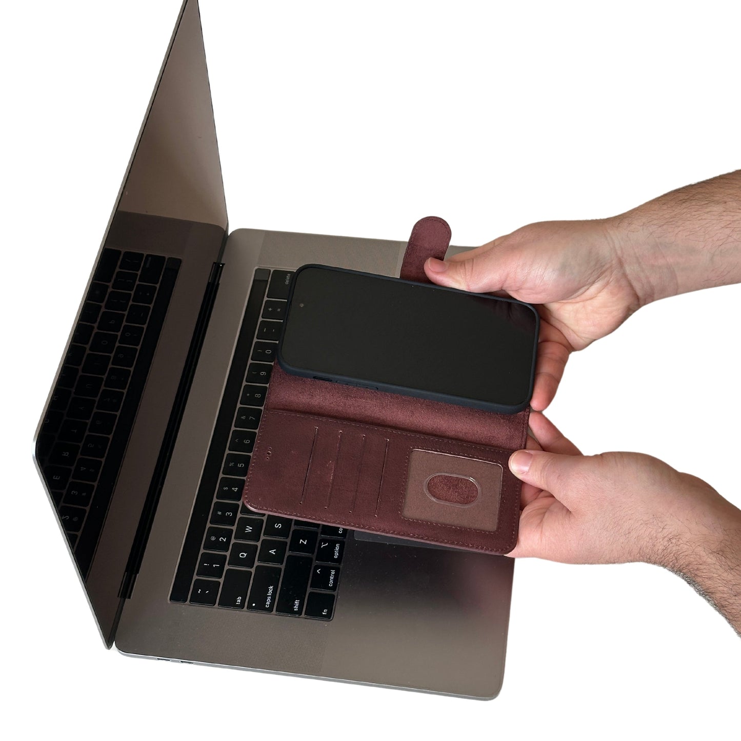 Vegas Premium Leather iPhone 15 Plus Wallet Case with MagSafe | Detachable RFID Blocking Luxury Wallet