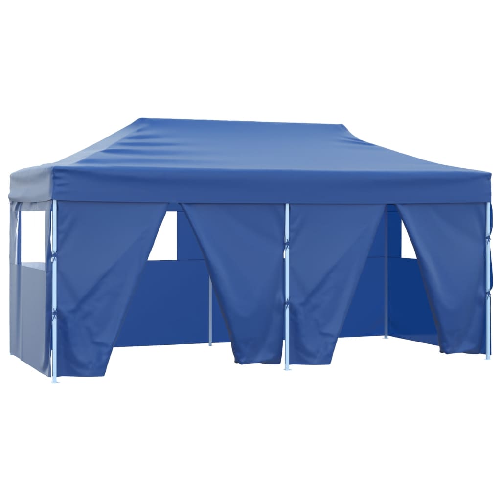 vidaXL Party Tent Outdoor Canopy Folding Patio Gazebo with 4 Sidewalls Steel-1