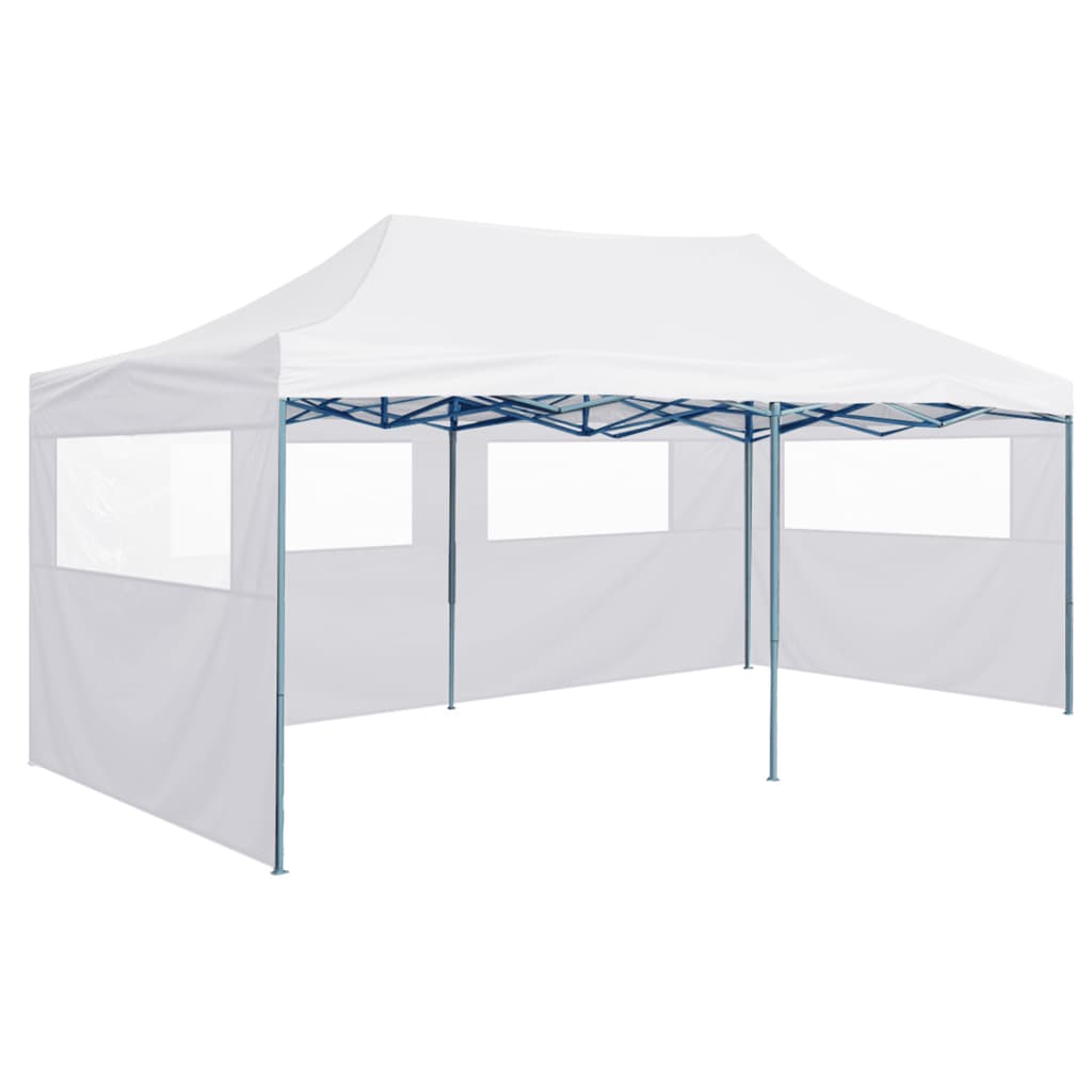 vidaXL Party Tent Outdoor Canopy Folding Patio Gazebo with 4 Sidewalls Steel-4