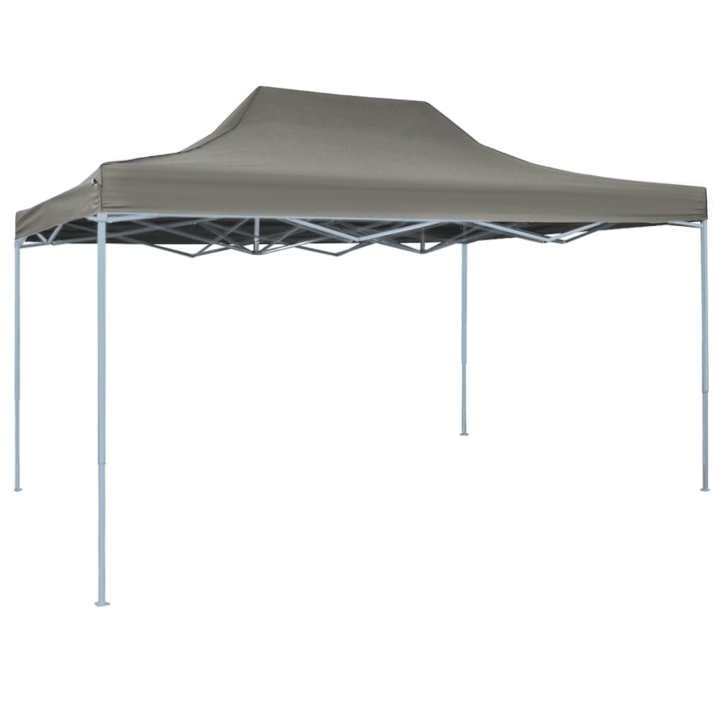vidaXL Professional Folding Party Tent 9.8'x13.1' Steel Anthracite-2