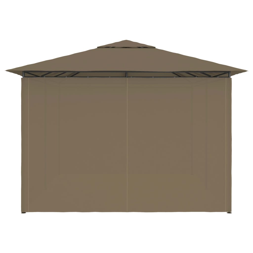 vidaXL Gazebo Outdoor Canopy Tent Patio Pavilion Sun Shelter with Curtains-4