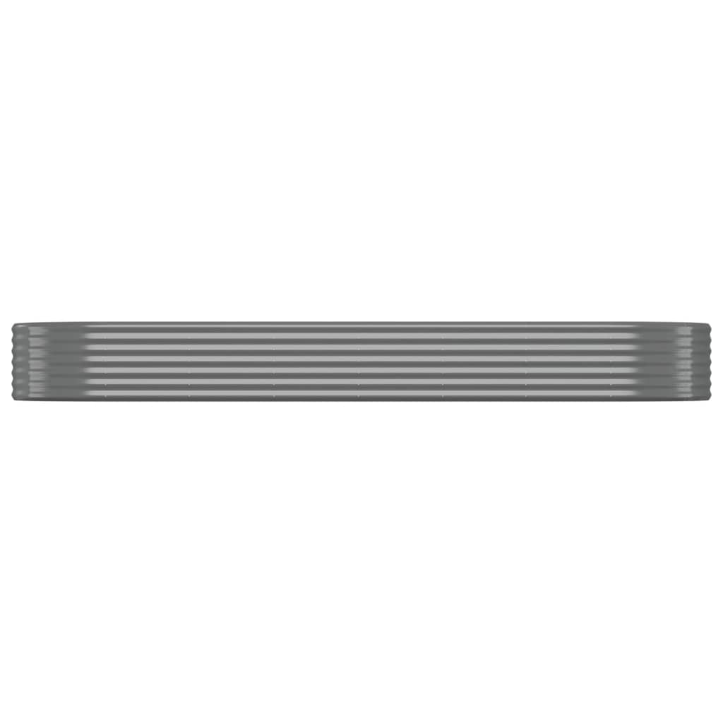 vidaXL Garden Raised Bed Patio Outdoor Raised Planter Box Powder-coated Steel-11