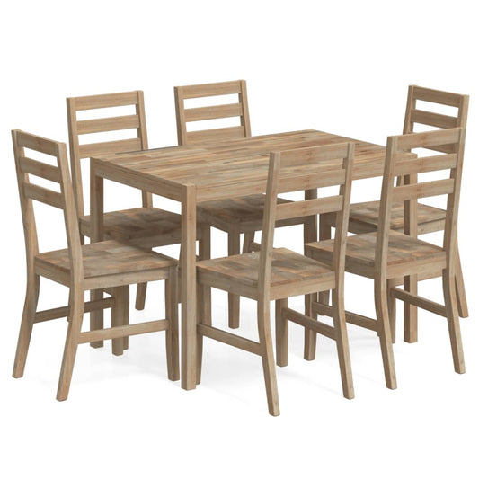 vidaXL Dining Set Outdoor Garden Table and Chair Furniture Solid Wood Acacia-0