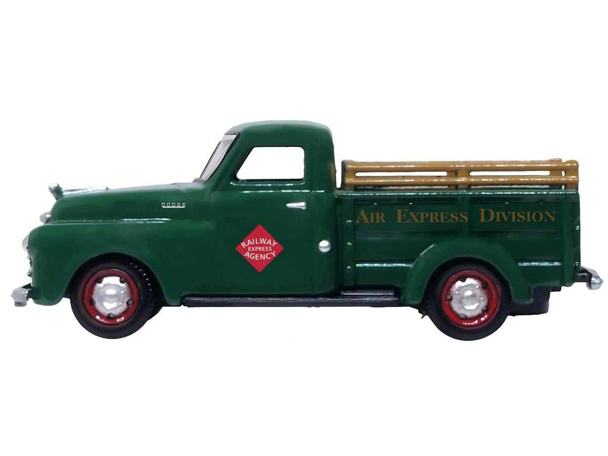 1948 Dodge B-1B Pickup Truck Green "Railway Express Agency" 1/87 (HO) Scale Diecast Model Car by Oxford Diecast-1