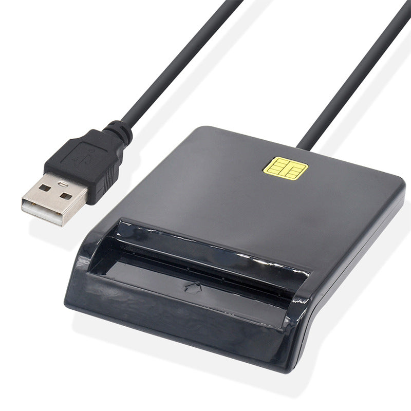eprolo USB 2.0 Smart Card Reader ATMCC DNI IC bank card reader for tax reporting and secure smart card access.
