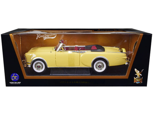 1953 Packard Caribbean Yellow 1/18 Diecast Model Car by Road Signature-0